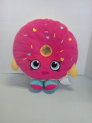 #ad Shopkins Pink 2013 Donut Pillow Stuffed Plush Pink With Sprinkles $7.99