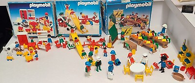#ad Vintage Playmobil Classroom Playground Nursery Extras Near Complete LOOK READ $64.99