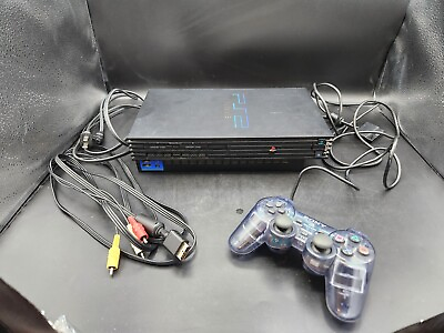 #ad Sony PlayStation 2 Fat Console SCPH 30001 All Cords And Controller. Works $95.00