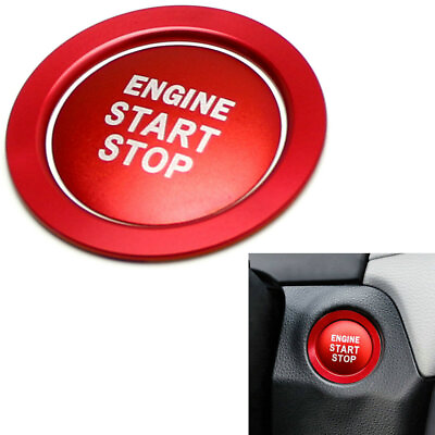 #ad For Toyota Camry Tacoma Prius RAV4 Red Engine Start Stop Push Start Cover amp; Ring $10.87