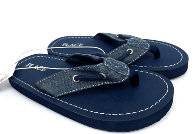 #ad The Childrens Place Little Kids Casual Denim Sandals Size 12 13 M NEW $4.95