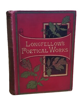 #ad The Poetical Works Of Henry Wadsworth Longfellow RARE Antique Victorian Book GBP 22.99
