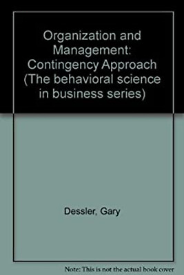 #ad Organization and Management : A Contingency Approach Hardcover Ga $11.65