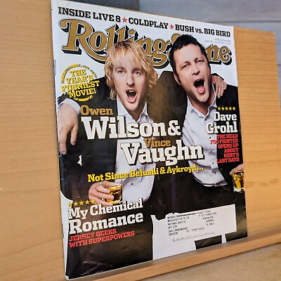 #ad Rolling Stone Magazine Issue 979 July 28 2005 Owen Wilson Vince Vaughn $12.99