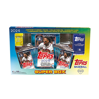#ad 2024 Topps Series 1 Baseball Factory Sealed Super Box $31.99