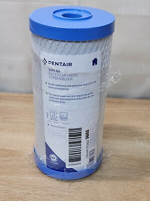#ad Pentair Pentek EPM BB Big Blue Carbon Water Filter 10 #x27;#x27; Whole House Cracked En $27.99