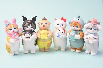 #ad mofusand x Sanrio Characters Narikiri Figure Cute Complete Set of 6 Types $70.98