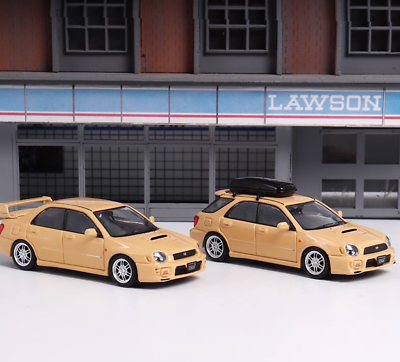 #ad GB 1:64 Furuya HEC Yellow Impreza WRX STI VII 7 Sports Model Diecast Collect Car $39.99