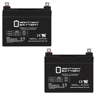 #ad Mighty Max 12V 35AH SLA Battery Replacement for DURG12 31J A 2 Pack $149.99
