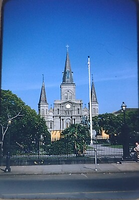 #ad Vtg 1950#x27;s Amateur 35mm Slide Photo St Louis Cathedral $7.00
