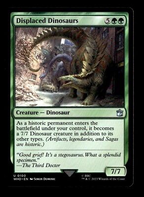 #ad MTG Displaced Dinosaurs Universes Beyond: Doctor Who Near Mint $10.99