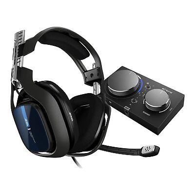 #ad ASTRO Gaming A40 TR Wired Headset MixAmp Pro TR with Dolby Audio Black Blue $99.99
