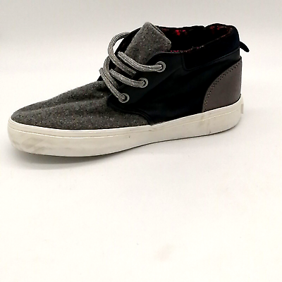 #ad Old Navy Unisex Kids High Top Sneaker Gray Navy Lace Up Round Toe 12 $14.99