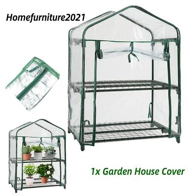 #ad Garden Green House Warm Mini Greenhouse Flower Plants Gardening 2 Tier PVC Cover $12.52