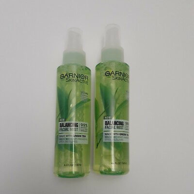 #ad Garnier SkinActive Balancing Facial Mist w Green Tea 4.4 fl. oz. Lot of 2 NEW $11.80