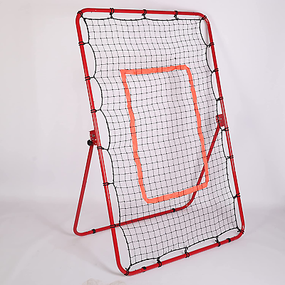 #ad Pitch Back Baseball Rebounder Net Softball Baseball Bounce Back Net for Throwin $101.99