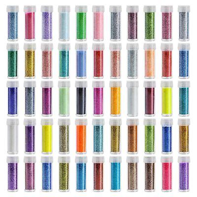 #ad Ultra Fine Holographic And Iridescent Glitter 55 Colors Extra Fine Resin Glit $18.99