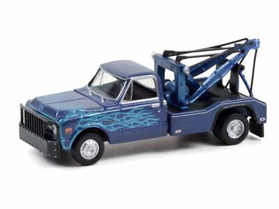#ad 1969 Chevrolet C 30 Dually Wrecker Blue 1:64 Scale Model Greenlight 46080A $10.95