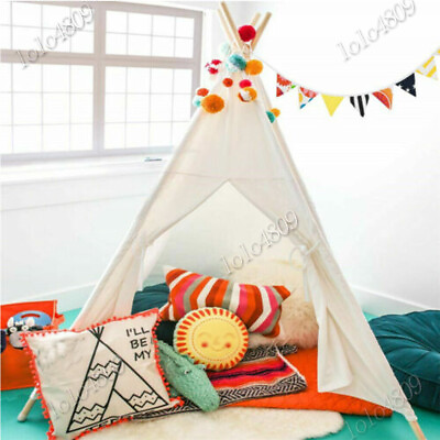 #ad Large Children Teepee Tent Super Sturdy Kids Wigwam Indoor Outdoor Play House $31.36