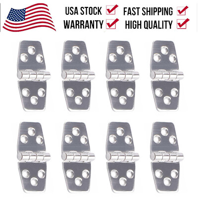 #ad 4 8 PACK Stainless Steel Marine Boat Hinges 3quot; *1.5quot; Strap Hinges Heavy Duty US $25.95