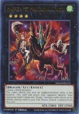 #ad Yugioh Harpie#x27;s Pet Phantasmal Dragon 1st Edition Rare NM Free Holo Card $3.00