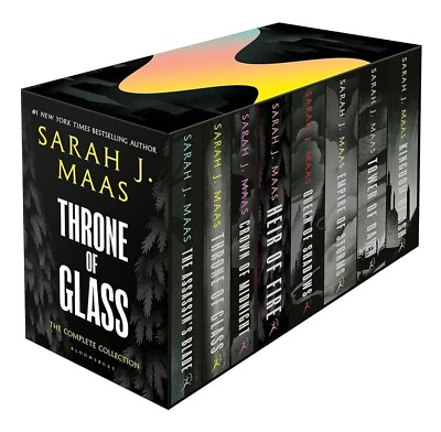 #ad Throne of Glass by Sarah J. Maas..8 Book Box Set Free shipping. $92.00