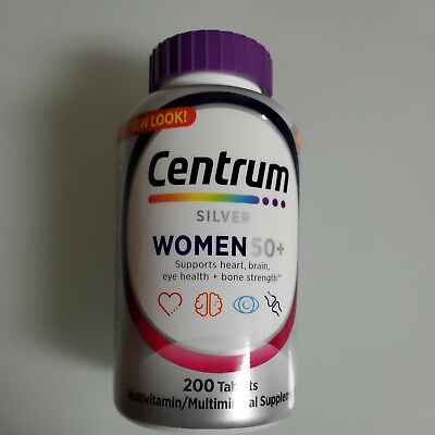 #ad Centrum Silver Women 50 Multivitamin Tablets 200 Count Exp: 2025 $19.99