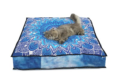 #ad Square 35quot; Indian Large Floor Pillow Cushion Cover Pet Bed Cushions Cover $29.96