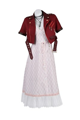 #ad FFVII Rebirth Aerith Gainsborough Cosplay Costume Cloud Strife Outfit $119.00