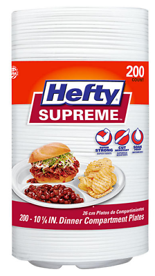 #ad Hefty Supreme 3 Section 10 1 4quot; Foam Plate 200 ct. $30.99