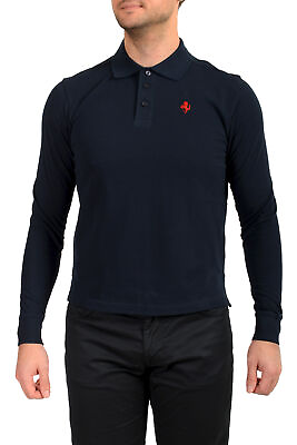 #ad Scuderia Ferrari Men#x27;s quot;P.R. Horsequot; Navy Blue Long Sleeve Polo Shirt $44.99