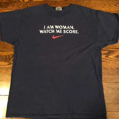 #ad Vintage Nike Women’s Soccer I am Woman Watch Me Score T shirt C $50.00