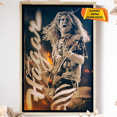 #ad Sammy Hagar Van Halen 1988 Tribute Photo Poster Canvas Metal Wall Art Prints $199.99