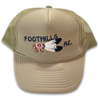 #ad Foothills Arizona Snapback Hat Vintage Trucker Cap Native American 90s $14.99