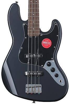 #ad Squier Affinity Series Jazz Bass Charcoal Frost Metallic with Laurel $279.99
