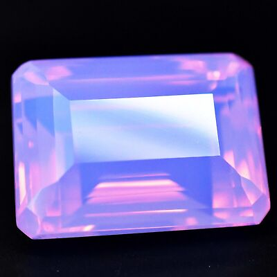 #ad 116.45 Ct Natural Ethiopian Pink Opal Radiant Cut Certified Beautiful Gemstone $50.39