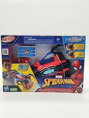 #ad NERF Marvel Spider Man Strike #x27;N Splash Blaster 2 IN 1 BRAND NEW $30.48