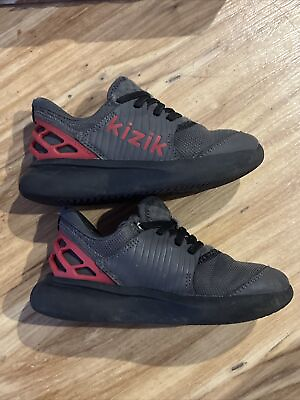 #ad Kizik Kids Black Shoes Red Sole Slip on Shoe 10C $26.99