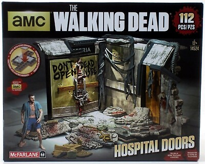 #ad McFarlane WALKING DEAD Hospital Doors Mini Figure Building Set 112 pcs Rick NEW $18.99