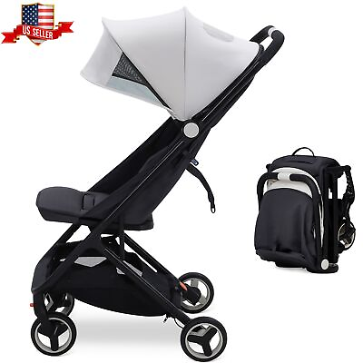 #ad Lightweight Stroller Black Compact One Hand Fold Stroller For 6 36Months Baby $118.75