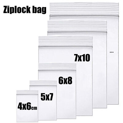 #ad HEAVY DUTY 4 Mil Clear Zip Seal Bags Reclosable Top Lock Plastic Jewelry 4Mil $223.73