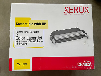 #ad Xerox Replacement Cartridge 6R1328 for CB402A YELLOW HP CB402A CP4005 series $39.99