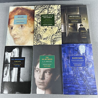#ad NYRB Lot 6 Paperback Books New York Review Simenon Guilloux Hartley Fontane $32.35
