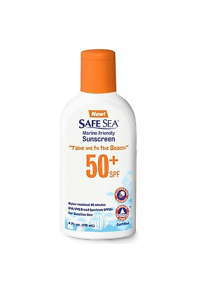 #ad Safe Sea Jellyfish Sting Blocking Sunscreen for Kids SPF 50 Lotion 4oz $17.95