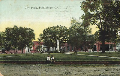 #ad City Park Bainbridge Georgia GA 1909 Vintage Postcard $15.59