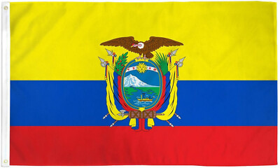 #ad 3x5 Ecuador Flag Country Banner South American Pennant Bandera Indoor Outdoor $6.99