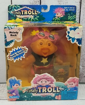 #ad Vintage 2001 Totally Troll Series 1 Melody Rock with Passport Playmates $25.00