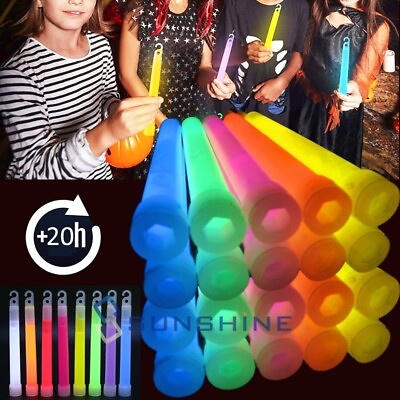 #ad 24 48 72 96PCS Emergency Fun Bulk Glow Sticks Party Gear Supplies Light Sticks $86.99