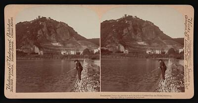 #ad Drachenfels mountaincrowded with its ruined castle from the RhineGermany $9.99