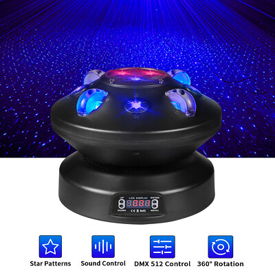 #ad Party Moving Head Light 80W Starry Sky Projector Stage Beam Lights DJ KTV Show $129.99